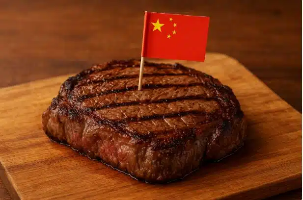 carne-bandera China
