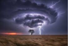 Emiten un Alerta Meteorológico por tormentas intensas, algunas localmente fuertes con actividad eléctrica, granizo y ráfagas que pueden superar los 75 km/h