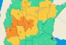 Dos Alertas Meteorológicas por fuertes tormentas en 12 provincias