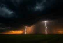 Tormentas severas bajo alerta: prevén hasta 110 mm de lluvia, granizo y viento fuerte en las próximas horas