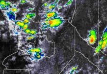 Siete avisos meteorológicos por tormentas fuertes con lluvias intensas y granizo