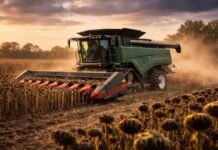 El girasol mantiene buen desempeño productivo en plena cosecha