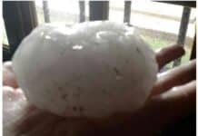 Más de 70 mm en pocas horas y alerta vigente: el temporal golpea Córdoba y Santa Fe con granizo y viento extremo