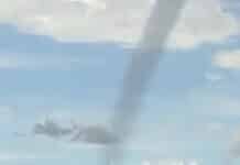 Video: Una nube embudo sorprende al sur de Santa Fe y genera alarma entre vecinos