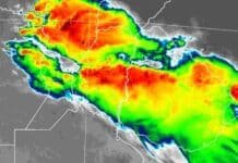 Activan 10 avisos meteorológicos por tormentas fuertes con precipitaciones intensas y ráfagas