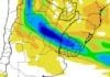 🌧️ Perspectiva agroclimática: lluvias fuertes en el norte y giro térmico con ingreso de aire frío esta semana Mapa agroclimático con lluvias fuertes sobre el norte argentino y corredor central, anticipando descenso térmico por ingreso de aire frío