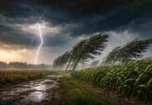 🔴 Alerta múltiple: hasta 50 mm, tormentas y viento fuerte con ráfagas de más de 75 km/h en 8 provincias