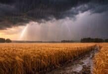 Tormentas fuertes con hasta 60 mm, granizo y ráfagas de 70 km/h: alerta en regiones agrícolas