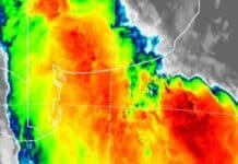 Ocho avisos meteorológicos por tormentas fuertes: lluvias intensas y granizo en Buenos Aires, La Pampa y Córdoba Tormentas fuertes con lluvias intensas sobre Buenos Aires, La Pampa y Córdoba vistas en imagen satelital radar