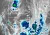 Aviso meteorológico: tormentas fuertes con lluvias intensas y granizo en zonas productivas de Córdoba Imagen satelital de tormentas fuertes con lluvias intensas y actividad convectiva sobre Córdoba bajo aviso meteorológico a corto plazo