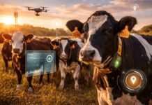 La ganadería cambia el modelo: tecnología con hasta 25% más valor por animal redefine el negocio Bovinos en un campo argentino con dispositivos electrónicos y sensores para monitoreo productivo en un sistema de ganadería de precisión