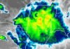 Se activan tormentas fuertes en 5 provincias: ráfagas, lluvias intensas y riesgo de granizo frenan la actividad Imagen satelital muestra un sistema de tormentas intensas con núcleos activos sobre el norte de Argentina, afectando Santa Fe, Santiago del Estero, Tucumán y zonas del NOA con lluvias fuertes y alta inestabilidad.