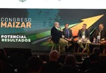 El campo procesa apenas el 20% de su maíz: qué necesitan las cadenas para agregar más valor Panel de especialistas durante el Congreso Maizar 2026 debatiendo sobre exportaciones, mercados internacionales y oportunidades para el maíz argentino ante un auditorio colmado