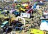 La expo rural más dinámica del Litoral ya tiene fecha: tractores en acción, Drive Experience y zona off road Vista aérea de la exposición rural del Litoral con maquinaria agrícola, tractores, stands comerciales y gran concurrencia de público recorriendo el predio al aire libre.