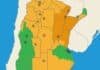 21 provincias bajo alerta: tormentas con hasta 90 mm, lluvias intensas y vientos de 100 km/h azotan el país Mapa de alertas meteorológicas del SMN en Argentina con niveles de riesgo por provincias, mostrando zonas bajo alerta por tormentas y condiciones climáticas adversas