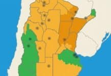21 provincias bajo alerta: tormentas con hasta 90 mm, lluvias intensas y vientos de 100 km/h azotan el país Mapa de alertas meteorológicas del SMN en Argentina con niveles de riesgo por provincias, mostrando zonas bajo alerta por tormentas y condiciones climáticas adversas