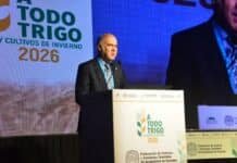“Siembren, el trigo va a ser competitivo en la cosecha”, y el sector leyó entre líneas una baja de retenciones Sergio Iraeta durante la apertura del congreso A Todo Trigo y Cultivos de Invierno 2026 frente a productores y referentes de la cadena triguera argentina.
