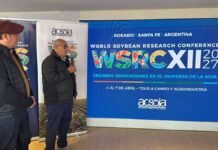 Después de 38 años, Argentina vuelve a ser la capital mundial de la soja Presentación de la Conferencia Mundial de Investigación en Soja 2027 durante un evento institucional realizado en Rosario, Santa Fe.