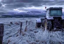 Heladas, nieve y temperaturas de hasta -3°C: así estará el tiempo en el campo este fin de semana