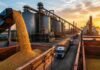Las exportaciones agroindustriales crecieron 17,3% y rozaron los USD 27.000 millones en el semestre Carga de granos en una terminal portuaria argentina destinada a las exportaciones agroindustriales.
