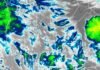 Dos avisos advierten por tormentas fuertes, granizo y ráfagas en 21 distritos bonaerenses Imagen satelital con núcleos de tormenta sobre distintas regiones de Argentina y países limítrofes