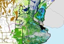 Reservas de agua: el suelo se mantiene estable para el trigo, con más sequía en el norte Mapa de reservas de agua en el suelo de la región agrícola argentina, con las condiciones hídricas diferenciadas por colores