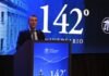 Bortolato: “Queremos una Bolsa abierta al país y cercana a sus socios” Acto por el 142° aniversario de la Bolsa de Comercio de Rosario, con un discurso en el escenario principal.