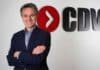 Argentina busca exportar más proteínas animales y la sanidad aparece como un factor decisivo Fernando Matticoli, director Comercial de CDV, frente al logo de la compañía.