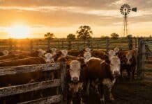 Mercado Agroganadero: cerraron los precios definitivos de este miércoles Hacienda vacuna en corrales de un establecimiento ganadero argentino durante una jornada de comercialización.