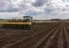 Girasol: la siembra ya cubre el 16,7% del área proyectada Tractor con sembradora trabajando en un lote destinado a girasol durante la campaña 2026/27, con suelo húmedo y cielo nublado.