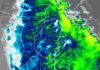 Activaron tres avisos por tormentas fuertes en Chaco, Corrientes y Santa Fe Imagen satelital de tormentas fuertes sobre Chaco, Corrientes y el norte de Santa Fe, con lluvias intensas, ráfagas y posible granizo.
