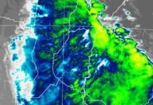 Activaron tres avisos por tormentas fuertes en Chaco, Corrientes y Santa Fe Imagen satelital de tormentas fuertes sobre Chaco, Corrientes y el norte de Santa Fe, con lluvias intensas, ráfagas y posible granizo.