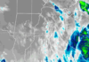 El SMN emitió avisos a corto plazo por tormentas y granizo en el norte de Misiones Imagen satelital de tormentas sobre Misiones y el noreste argentino, con núcleos de fuerte desarrollo nuboso.