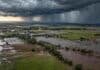 La Secretaría de Agricultura lanzó una web centralizada con toda la información sobre El Niño 2026/2027 Campos agrícolas anegados bajo lluvias intensas asociadas al fenómeno El Niño, con tormentas sobre una zona productiva de Argentina.