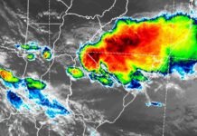 El SMN emite siete avisos en cinco provincias: dónde se esperan tormentas severas este lunes Imagen satelital con nubosidad de gran desarrollo sobre el noreste argentino y países limítrofes
