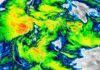 Cinco avisos por tormentas fuertes: avanzan granizo y ráfagas sobre tres provincia Mapa satelital de tormentas fuertes con lluvias intensas, granizo y ráfagas sobre Buenos Aires, Entre Ríos y La Pampa