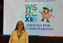 El Mundial de la Soja toma forma en Rosario: 19 grandes temas y referentes de todo el mundo Presentación de la XII Conferencia Mundial de la Soja 2027 en Rosario, con referentes de ACSOJA durante la difusión del evento internacional.