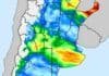 Pronóstico de lluvias hasta el 21 de septiembre: dónde se esperan los mayores acumulados Mapa del pronóstico de lluvias acumuladas en Argentina para septiembre de 2026, con mayores precipitaciones sobre el centro y noreste del país.