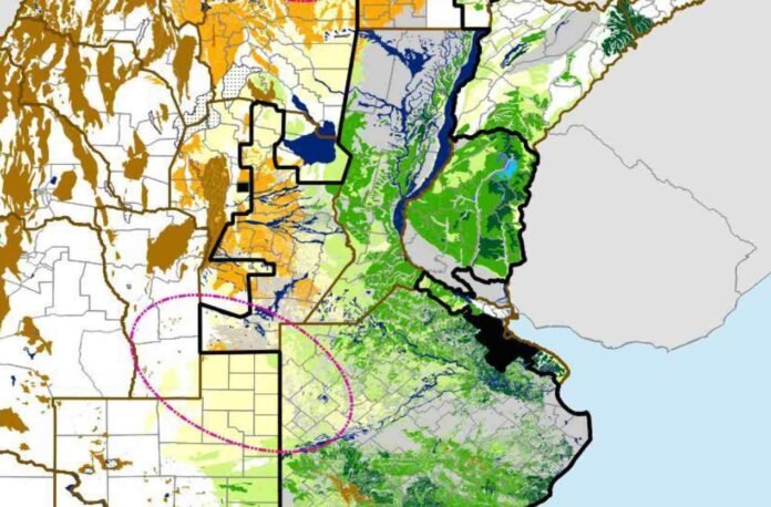 reservas-hidricas-trigo-argentina-septiembre-2026 Mapa de reservas hídricas del suelo para trigo de siembra temprana en Argentina al 6 de septiembre de 2026