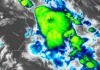 Santa Fe, Entre Ríos, Córdoba y Santiago del Estero bajo fuertes tormentas con granizo Imagen satelital de tormentas fuertes con lluvias intensas y posible granizo sobre sectores de Santa Fe, Entre Ríos, Córdoba y Santiago del Estero.