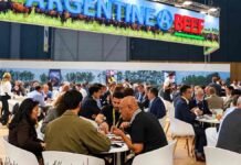 Carne argentina: más de 1,3 millones de caravanas ya fueron validadas para reforzar la trazabilidad ante Europa Pabellón de Argentine Beef en SIAL París 2026, donde Argentina presentó su estrategia de trazabilidad para la carne vacuna destinada al mercado europeo.