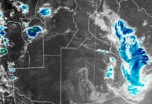 El SMN emitió seis avisos por tormentas fuertes: dónde se esperan lluvias, ráfagas y granizo Imagen satelital de Argentina del 30 de octubre de 2026 que muestra núcleos de tormentas y nubosidad intensa sobre el centro y noreste del país.