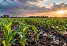 Más agua no alcanza: el INTA advierte qué nutrientes pueden limitar los rindes en una campaña húmeda Cultivo de maíz con buena disponibilidad de agua tras las lluvias, en una imagen ilustrativa de la importancia de una nutrición adecuada para potenciar los rindes.