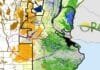 Las lluvias recargaron los suelos del Litoral, pero El Niño deja una señal desigual Mapa del estado de las reservas de agua en el suelo al 4 de octubre en las principales regiones productivas de Argentina.
