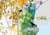 Crecen los excesos de agua en Corrientes y Entre Ríos: el Uruguay superó la cota de evacuación Mapa de la Oficina de Riesgo Agropecuario (ORA) sobre las reservas de agua en el suelo al 12 de octubre de 2026, con excesos hídricos en Corrientes y Entre Ríos y zonas con déficit en el norte de la región triguera argentina.