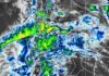 Se intensifica el tiempo adverso: tormentas en Formosa y hasta 40 cm de nieve en tres provincias Imagen satelital muestra un sistema de tormentas sobre Argentina con núcleos de mayor intensidad en distintas regiones del país.