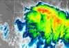 Tormentas con granizo y ráfagas: se activan avisos en cinco provincias del norte y Litoral Imagen satelital de un extenso sistema de tormentas sobre el norte argentino y el Litoral, con núcleos de gran intensidad identificados en colores verdes, amarillos y rojos.